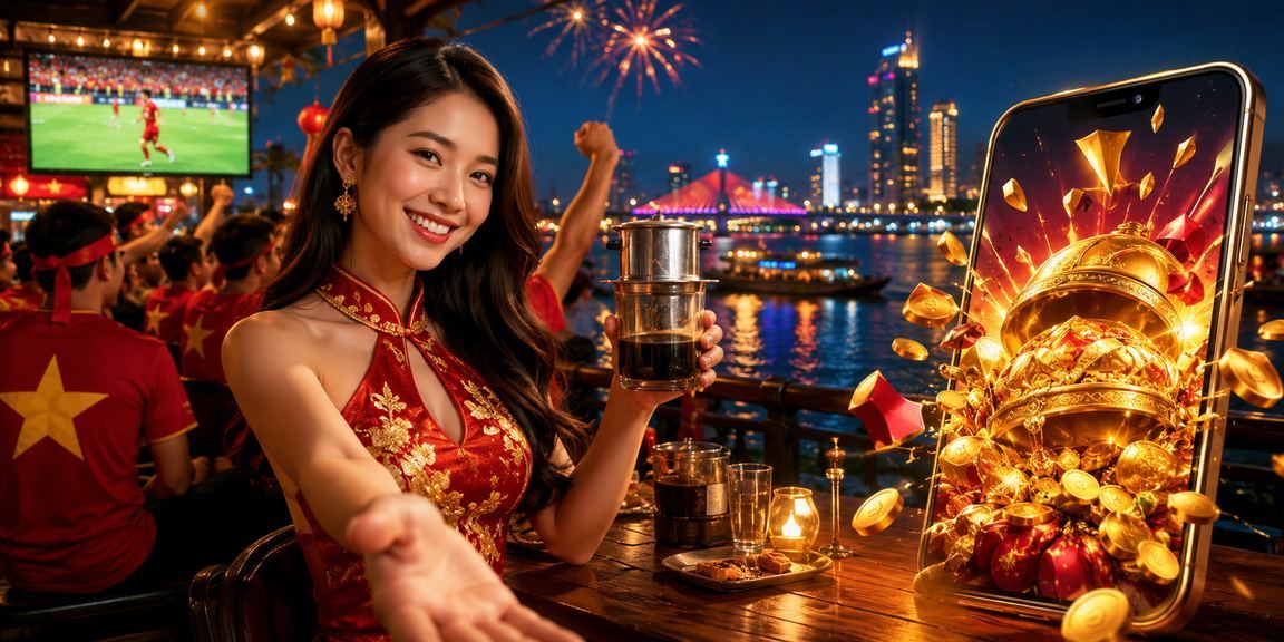 Người chơi Đà Nẵng đăng nhập ứng dụng casino bên ly cà phê
