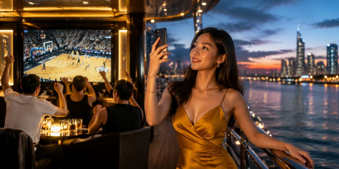 Người dùng Sài Gòn đặt cược bóng rổ NBA tại bãi biển qua điện thoại di động